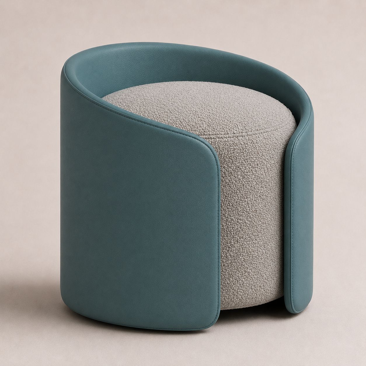 SofaVogue Eclipse Ottoman - light grey